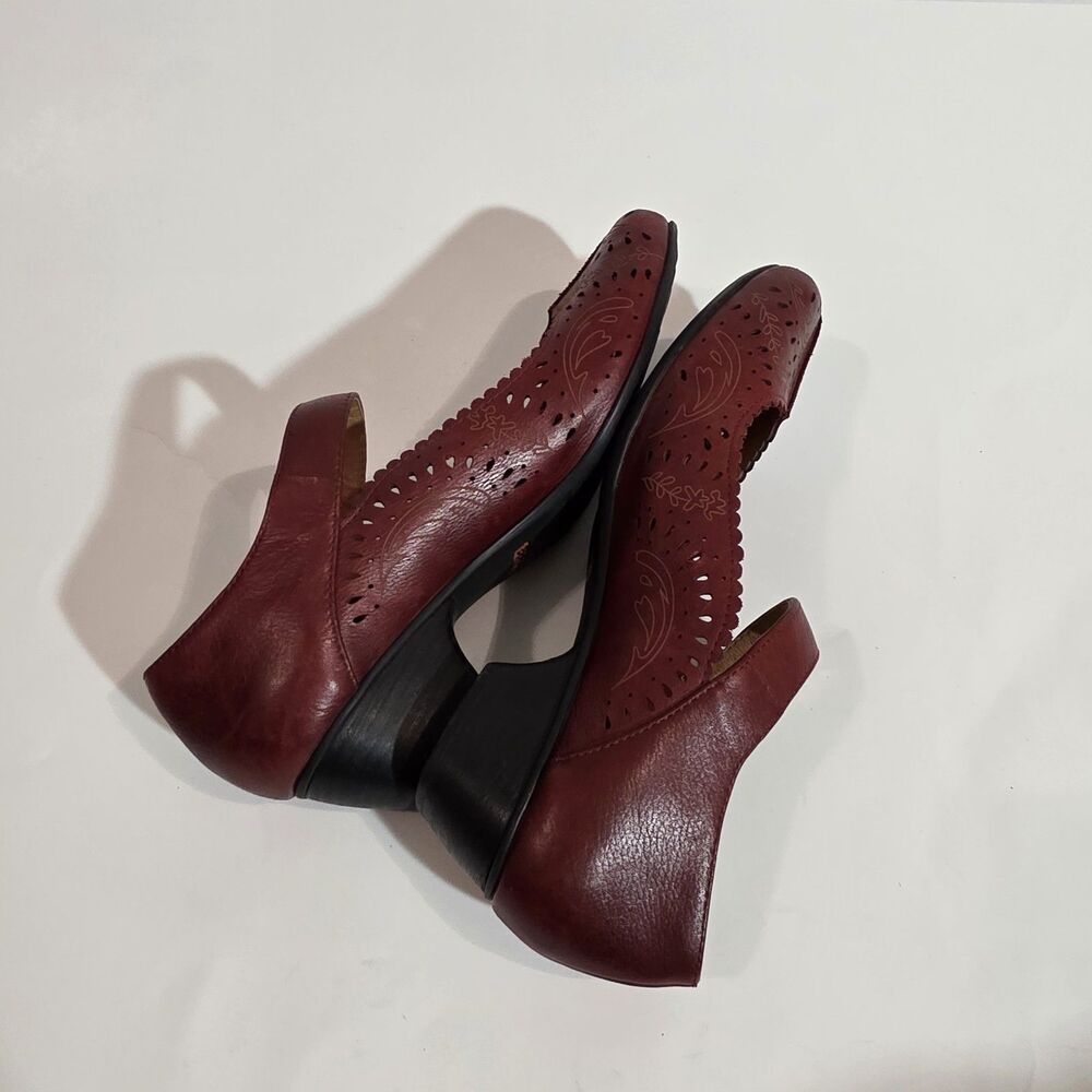 Taos Mary Jane Shoes Sz 10 Red - Picture 5 of 12